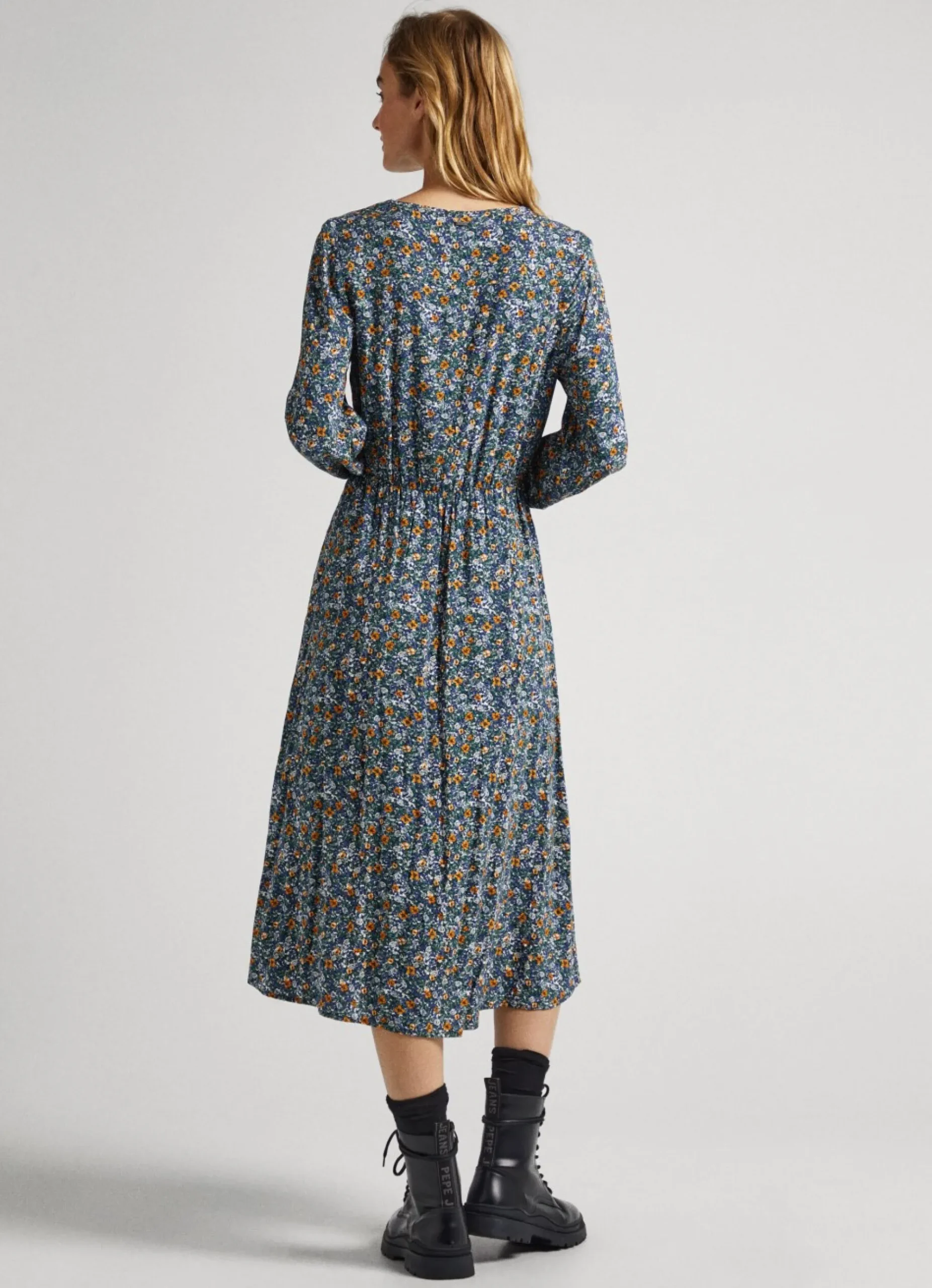 Mulher Pepe Jeans Vestidos E Macacões>Vestido Dobby Com Padrao Floral