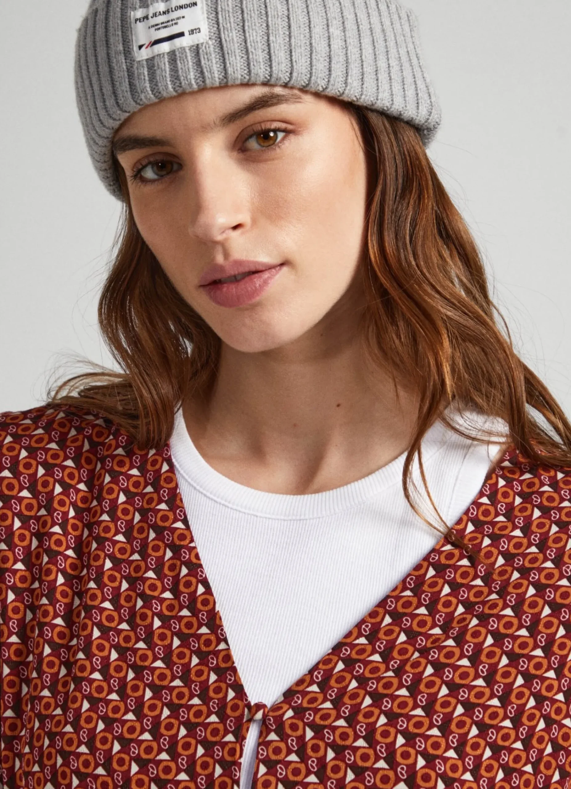 Mulher Pepe Jeans Vestidos E Macacões>Vestido Dobby Padrao Geometrico