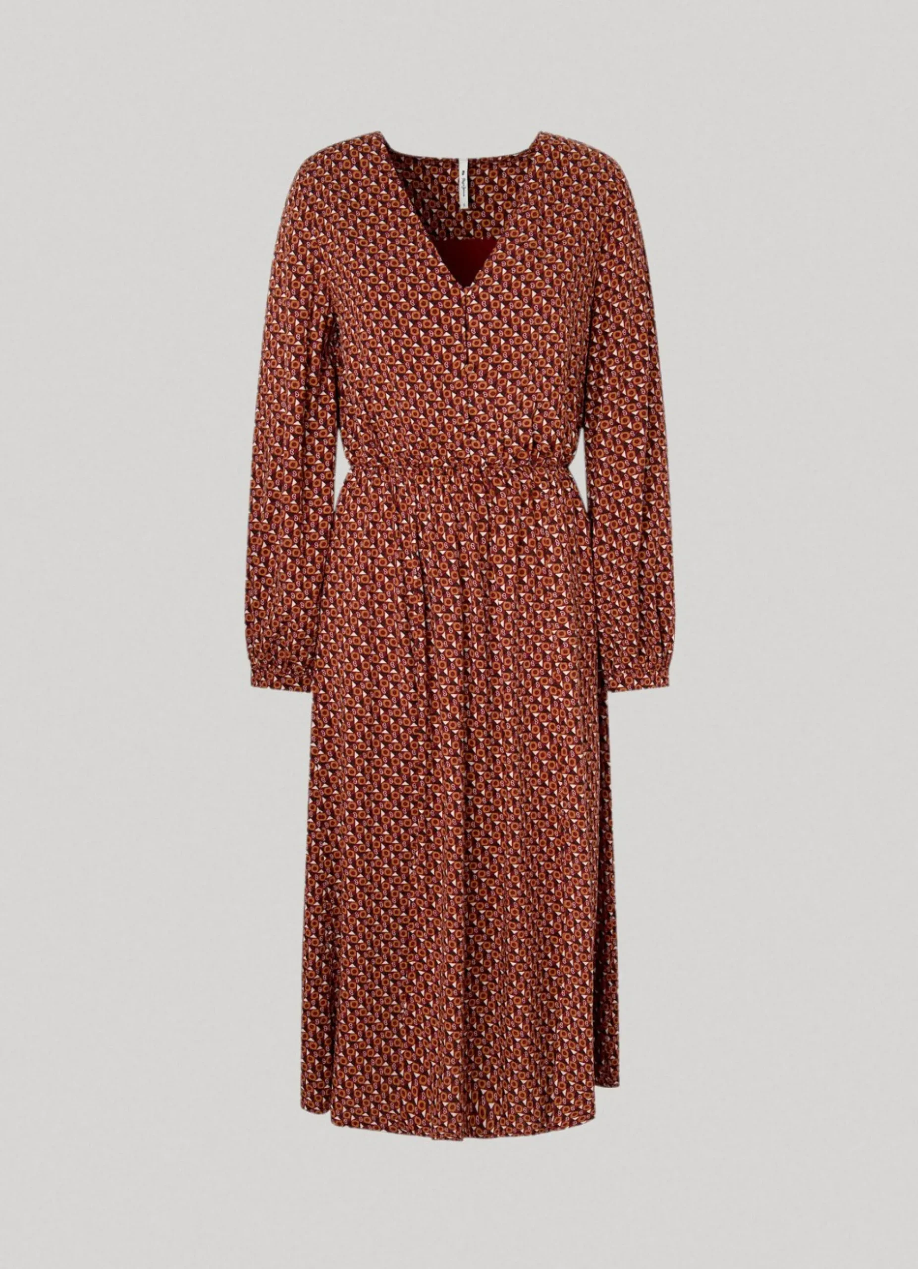 Mulher Pepe Jeans Vestidos E Macacões>Vestido Dobby Padrao Geometrico