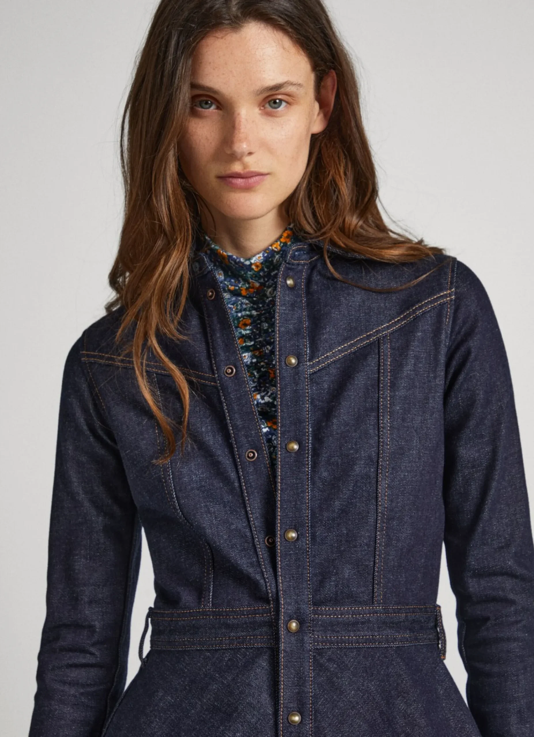 Mulher Pepe Jeans Vestidos E Macacões>Vestido Duplo Folho