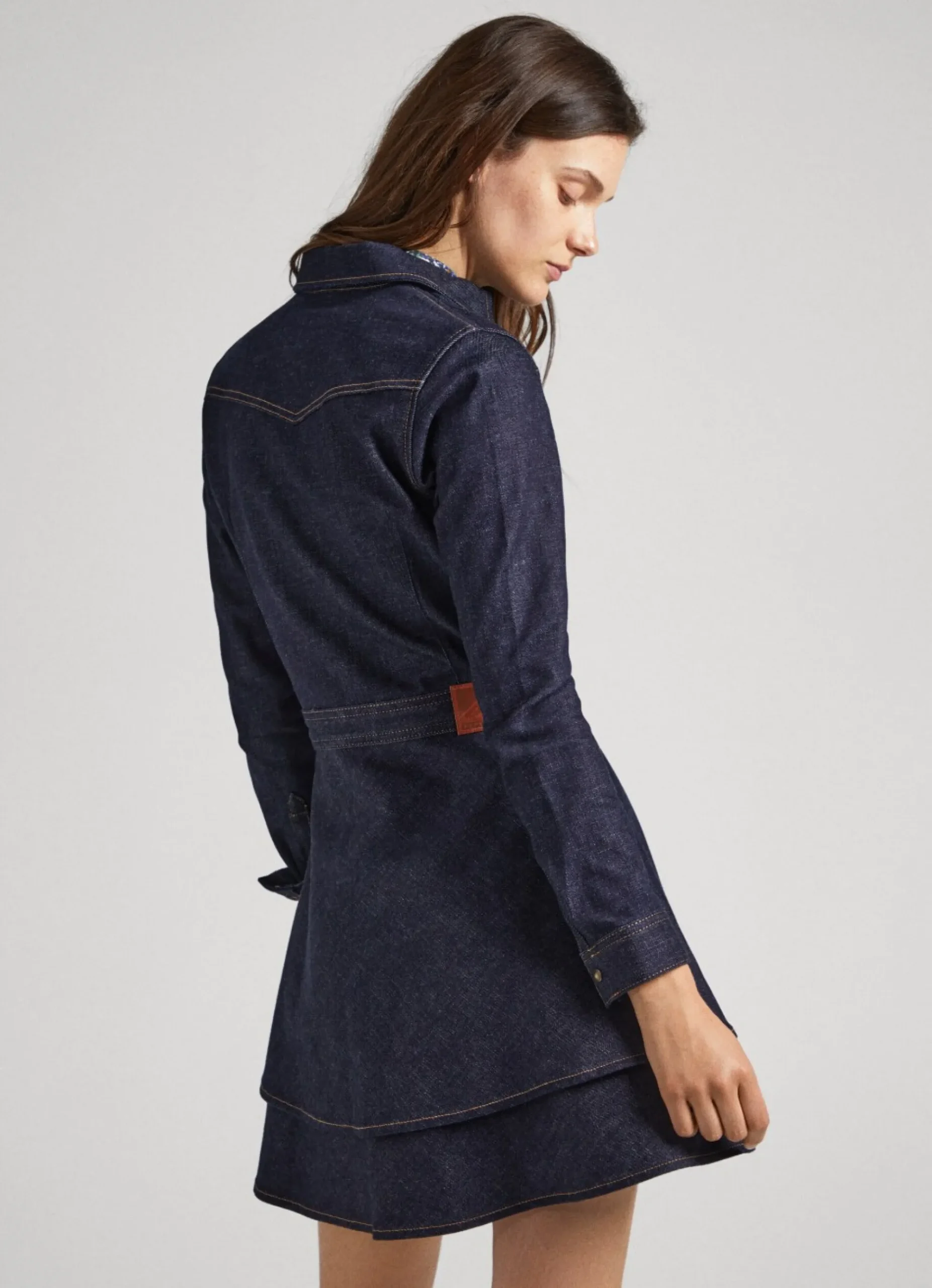 Mulher Pepe Jeans Vestidos E Macacões>Vestido Duplo Folho