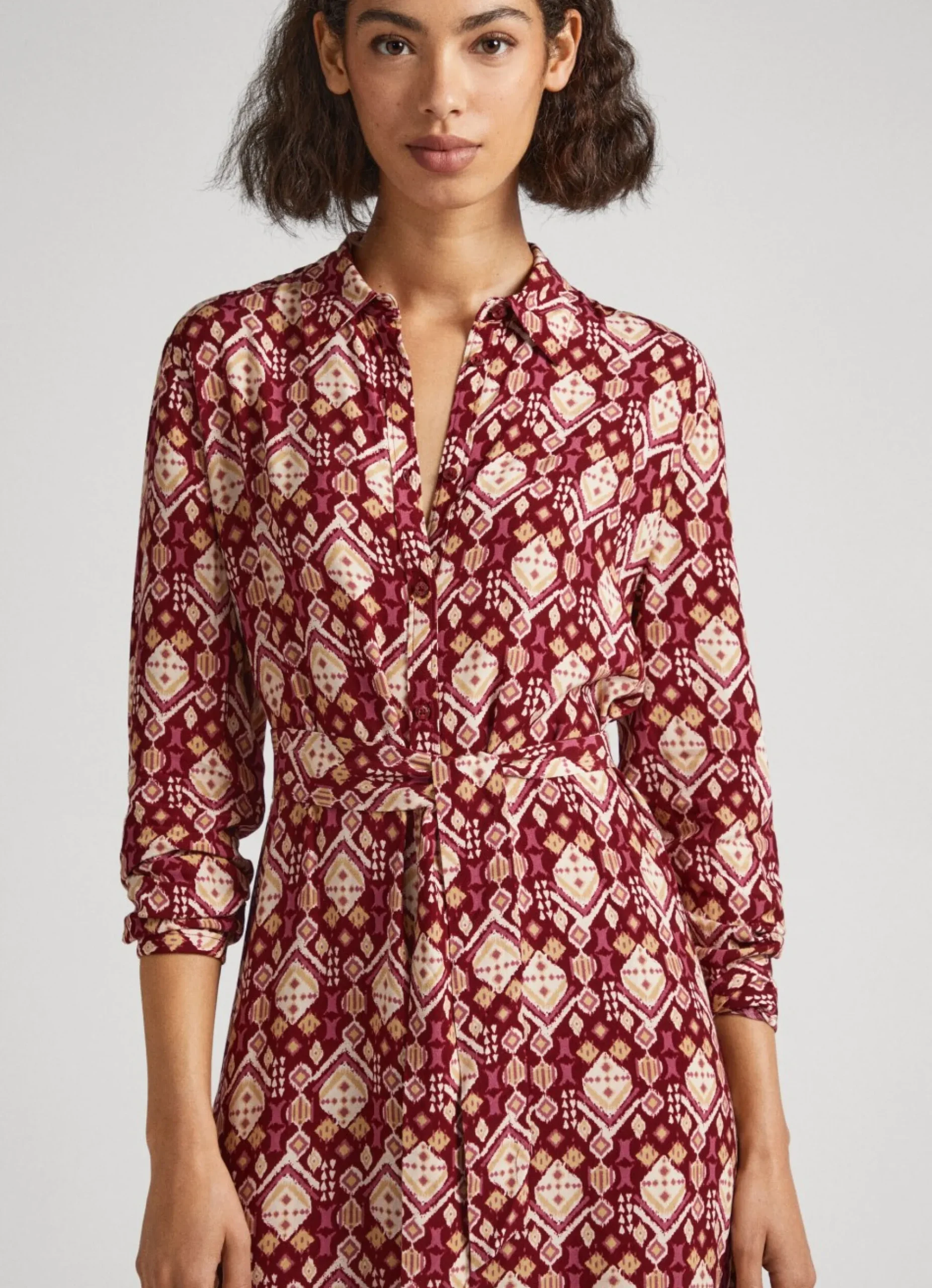 Mulher Pepe Jeans Vestidos E Macacões>Vestido Estampado Ornamental