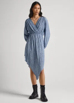 Mulher Pepe Jeans Vestidos E Macacões>Vestido Lurex Com Padrao Floral