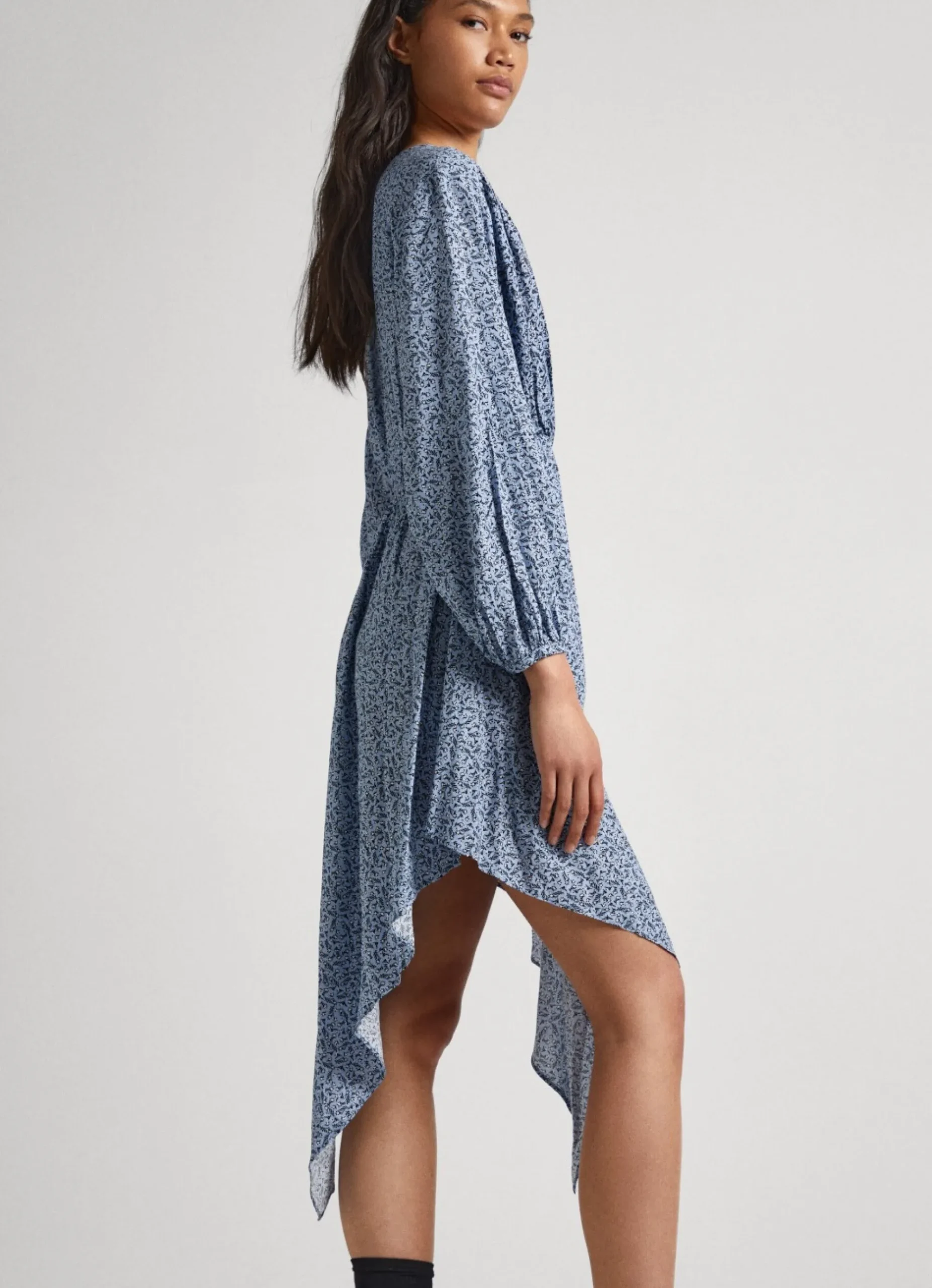 Mulher Pepe Jeans Vestidos E Macacões>Vestido Lurex Com Padrao Floral