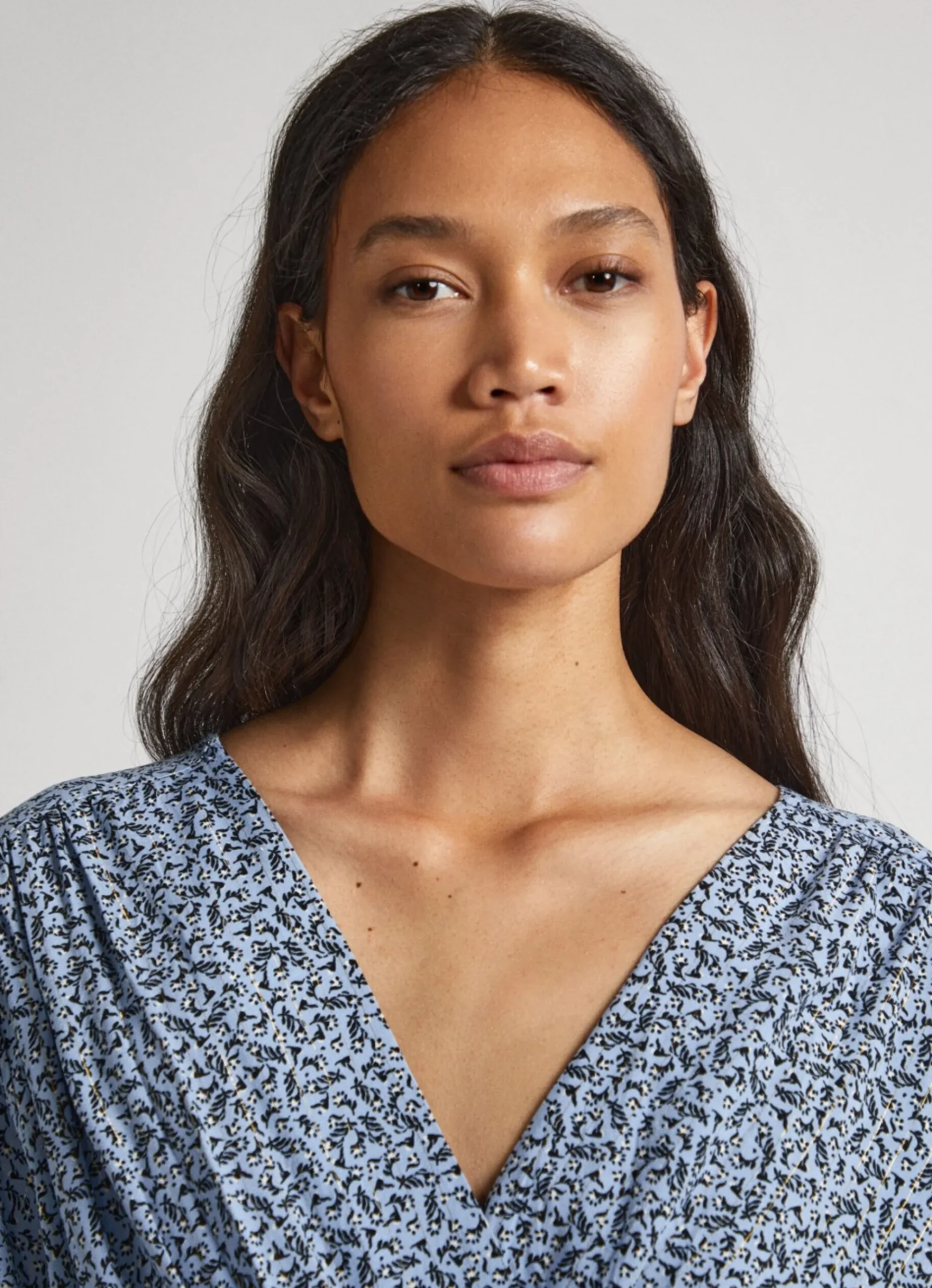 Mulher Pepe Jeans Vestidos E Macacões>Vestido Lurex Com Padrao Floral