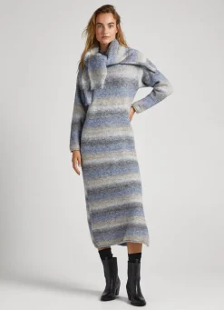Mulher Pepe Jeans Malhas>Vestido Melange Efeito Desbotado