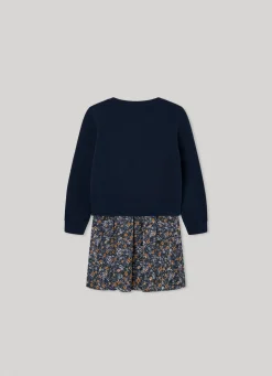 Rapariga Pepe Jeans Vestidos E Saias>Vestido Misto Padrao Floral