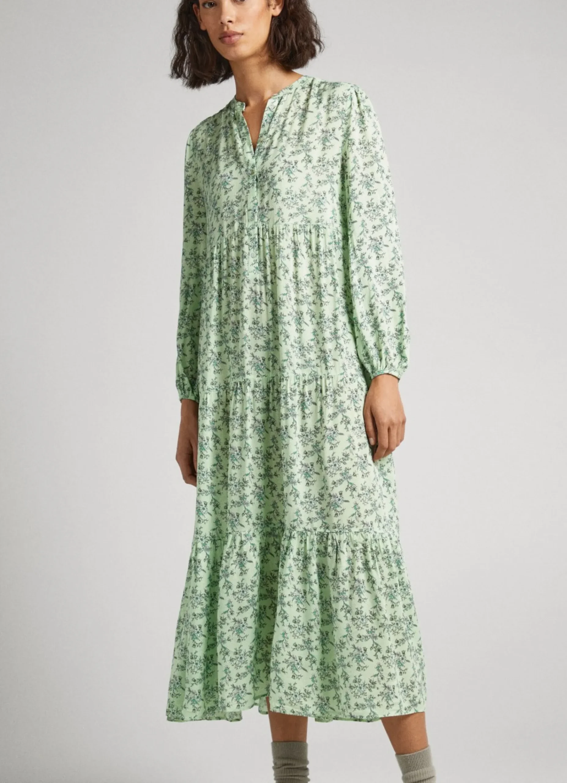 Mulher Pepe Jeans Vestidos E Macacões>Vestido Padrao Floral