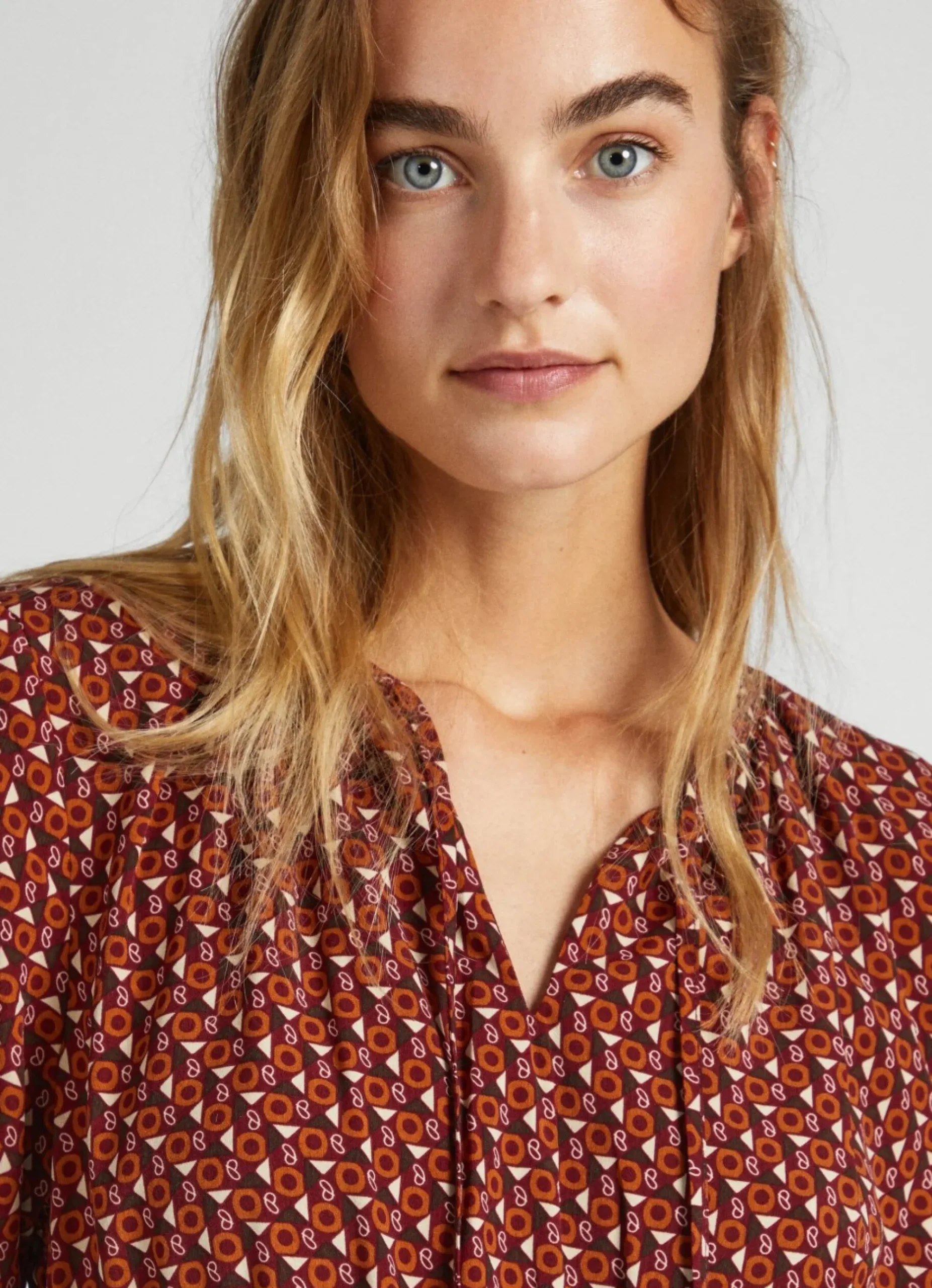 Mulher Pepe Jeans Vestidos E Macacões>Vestido Plissado Estampado All Over