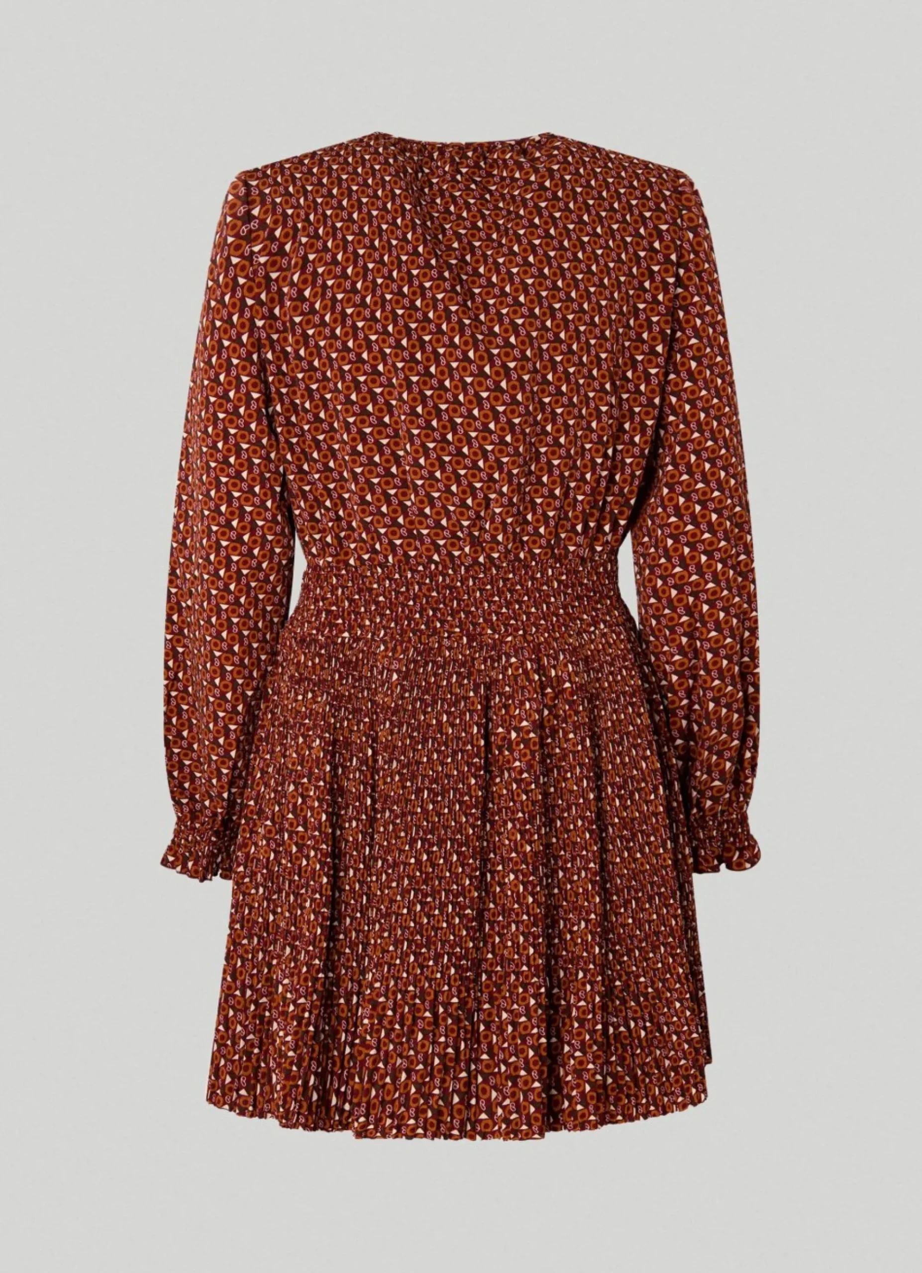 Mulher Pepe Jeans Vestidos E Macacões>Vestido Plissado Estampado All Over