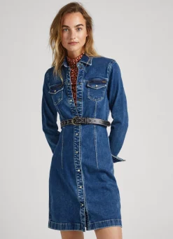 Mulher Pepe Jeans Vestidos E Macacões>Vestido Slim Fit