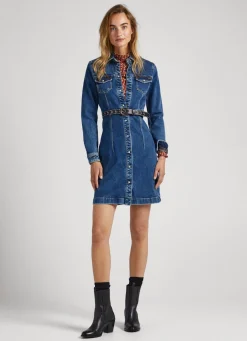 Mulher Pepe Jeans Vestidos E Macacões>Vestido Slim Fit