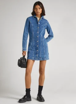Mulher Pepe Jeans Vestidos E Macacões>Vestido Slim Fit
