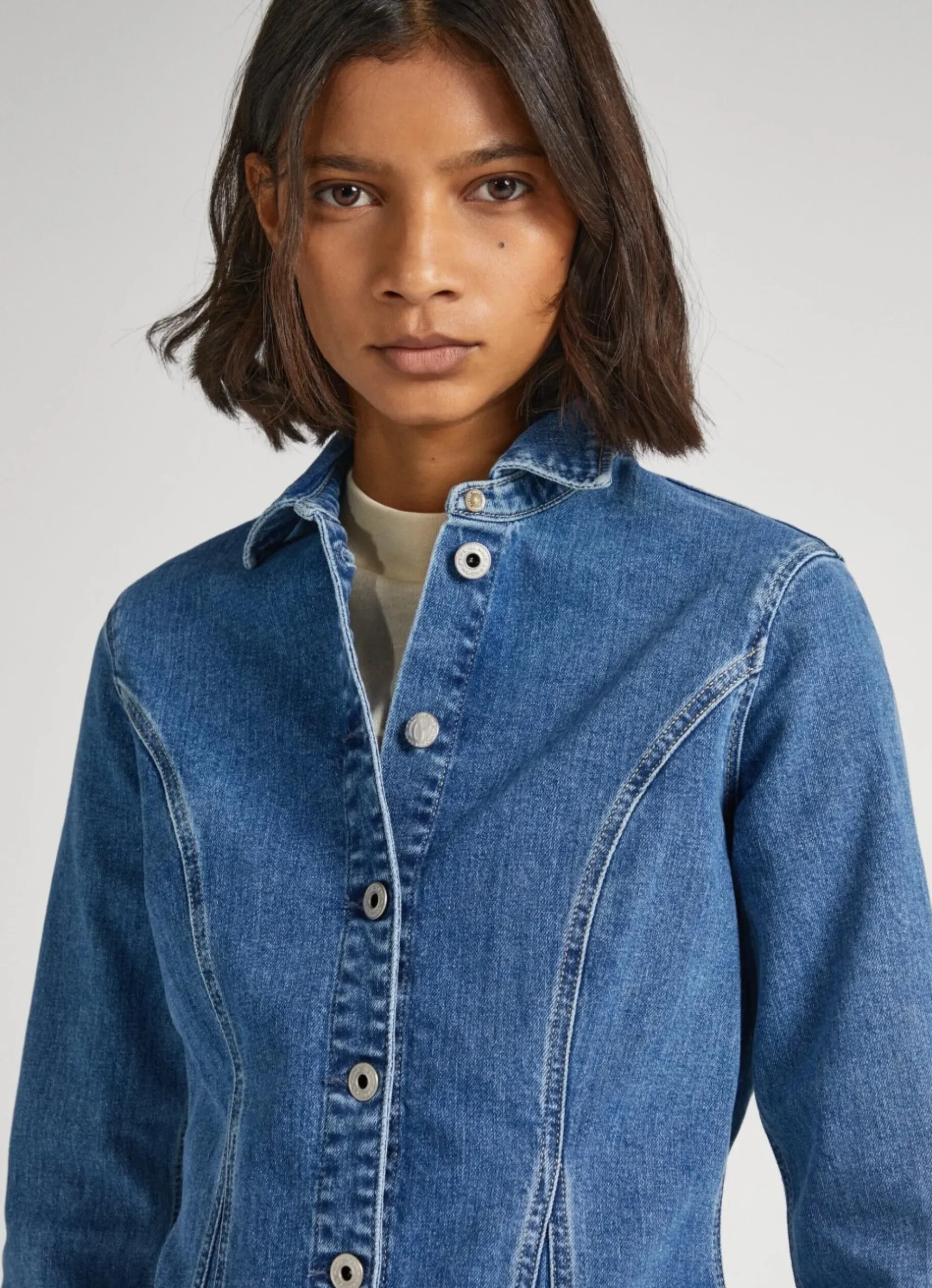 Mulher Pepe Jeans Vestidos E Macacões>Vestido Slim Fit