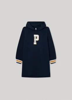 Rapariga Pepe Jeans Vestidos E Saias>Vestido Sweatshirt Com Capuz