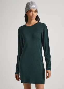 Mulher Pepe Jeans Vestidos E Macacões>Vestido Tencel Decote Em V