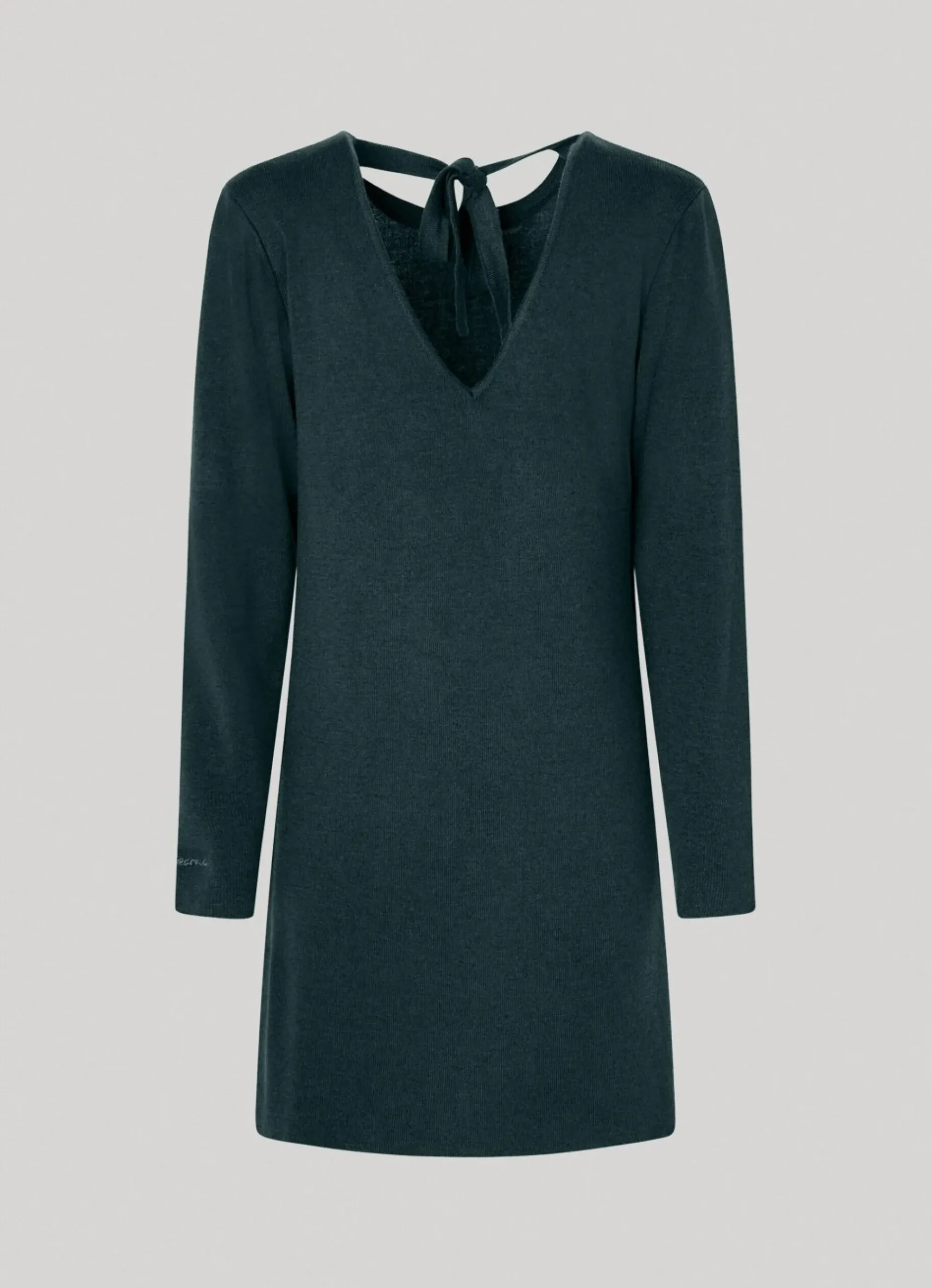 Mulher Pepe Jeans Malhas>Vestido Tencel Decote Em V