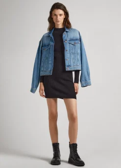 Mulher Pepe Jeans Vestidos E Macacões>Vestido Tencel Decote Perkins