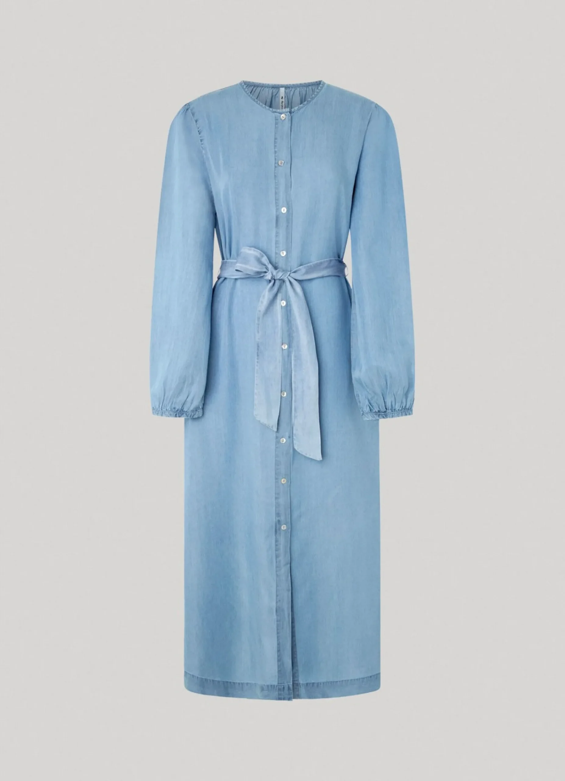 Mulher Pepe Jeans Vestidos E Macacões>Vestido Tencel Decote Redondo