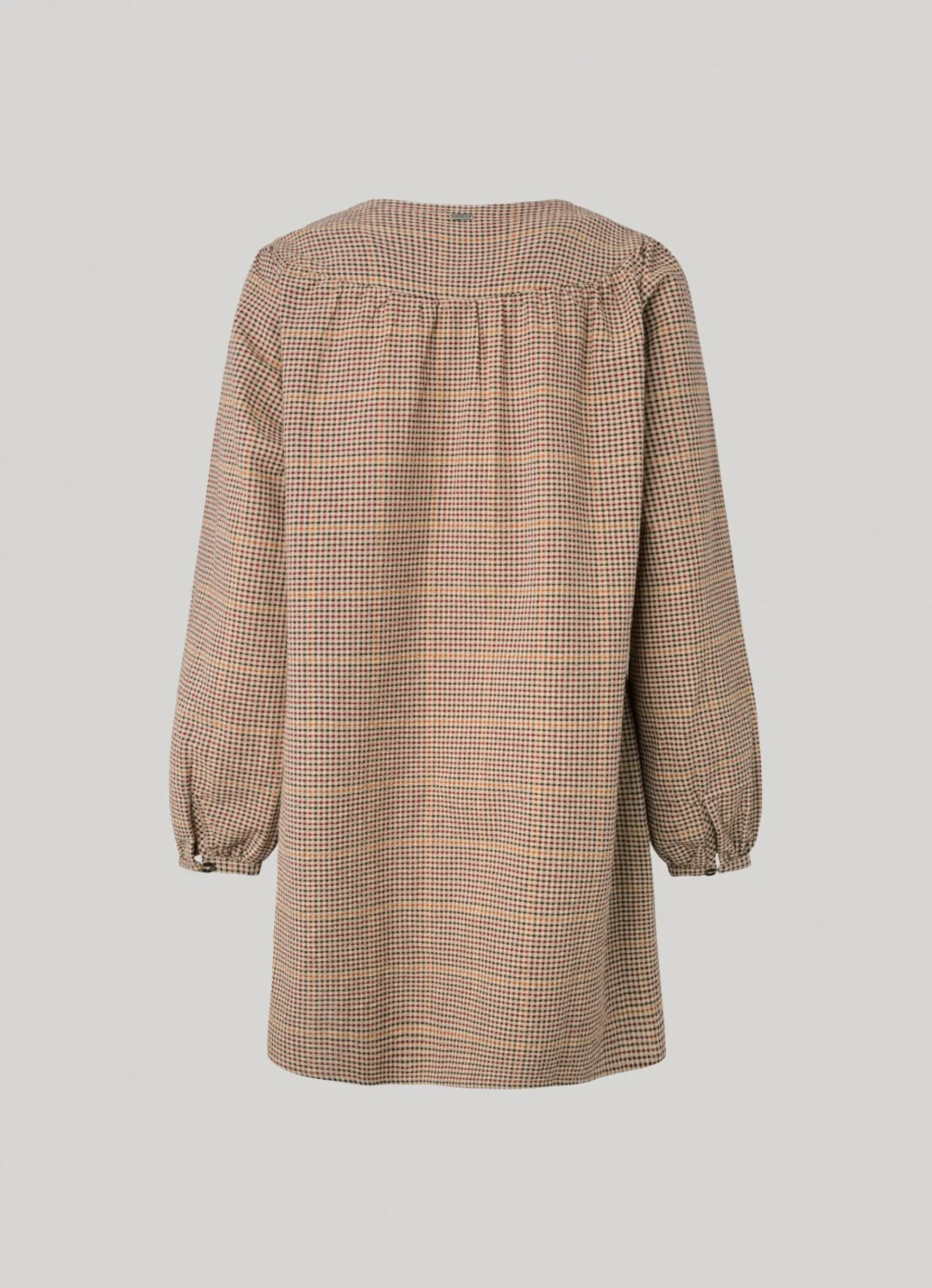 Mulher Pepe Jeans Vestidos E Macacões>Vestido Xadrez De Algodao